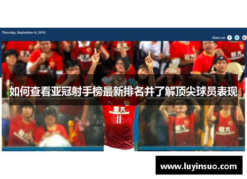 如何查看亚冠射手榜最新排名并了解顶尖球员表现